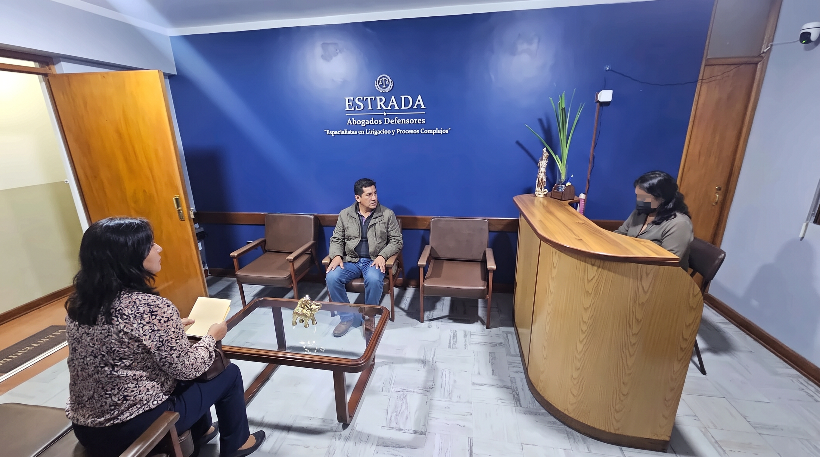 Área social, segunda perspectiva del ambiente real
